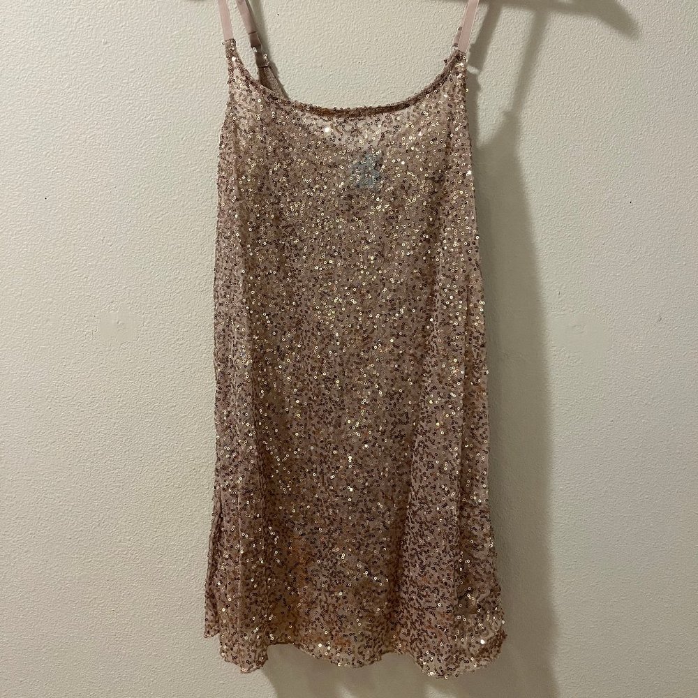 Rose Gold Sequin Tank